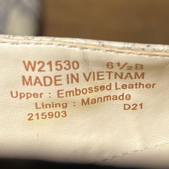 Cole Haan Ellora Skimmer in Python Print Leather Flats 6.5B - Picture 11 of 11